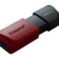 Kingston | USB Flash Drive | DataTraveler Exodia | 128 GB | USB 3.2 Gen 1 | Black/Red