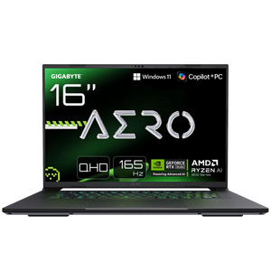 Gigabyte AERO X16 Gaming 1VH | Lunar White | 16 " | IPS | WQXGA | 2560 × 1600 pixels | 165 Hz | Anti-glare | AMD Ryzen Al 7 | 350 | 16 GB | So-DIMM DDR5 | Solid-state drive capacity 1000 GB | NVIDIA GeForce RTX 5060 | GDDR7 | 8 GB | Windows 11 Home |...