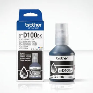 BROTHER BTD100BK BLACK INK BOTTLE - 7,500 PAGES
