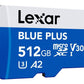 MEMORY MICRO SDXC 512GB UHS-I/W/A LMSBLPL512G-BNANG LEXAR