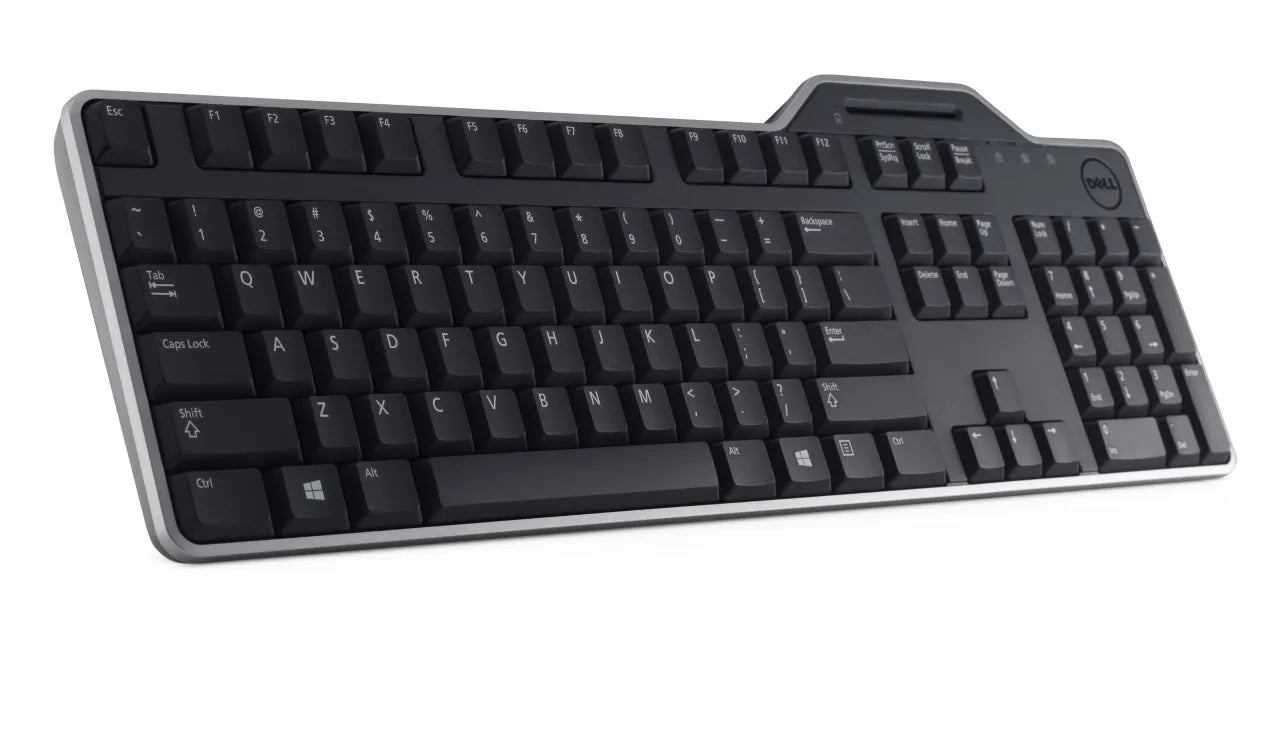 Dell Russian (QWERTY) Dell KB-813 Smartcard Reader USB Keyboard Black