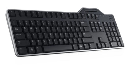 Dell Russian (QWERTY) Dell KB-813 Smartcard Reader USB Keyboard Black