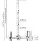 LH-GROUP CEILING MOUNT WITH 2,5-3M PIPE