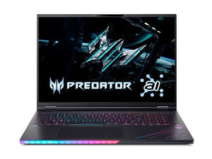 Acer | Predator Helios 18 AI PH18-73-97UF | Abyssal Black | 18 " | Mini LED | WQUXGA | 3840 x 2400 pixels | 120 Hz | Intel Core U9 | 275HX | 64 GB | DDR5 | Solid-state drive capacity 1000 GB | NVIDIA GeForce RTX 5090 | GDDR7 | 24 GB | Windows 11 Home...