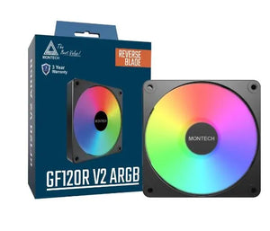 CASE FAN 120MM GF120R V2/ARGB PWM 3I1 (B) MONTECH