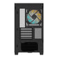 Case|GIGABYTE|C201 PANORAMIC|MidiTower|Case product features Rackmountable/Removeable HDD basket/Transparent panel|Not included|MicroATX|MiniITX|Colour Black|GB-C201P