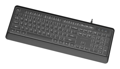 KEYBOARD MULTIMEDIA USB ENG/BLACK KB-UML-04 GEMBIRD