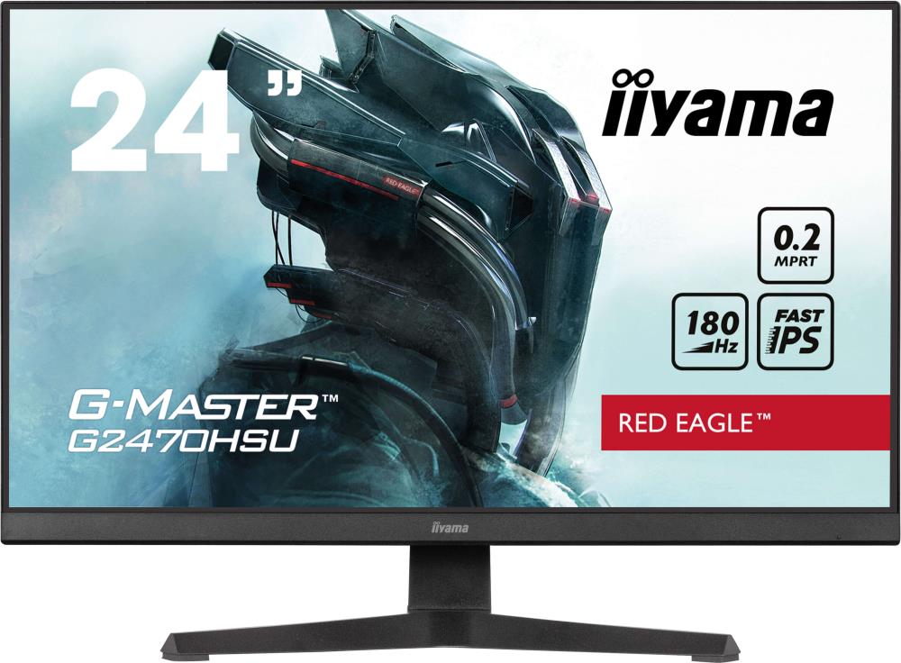 LCD Monitor|IIYAMA|G2470HSU-B6|24"|Panel IPS|1920x1080|16:9|180Hz|Matte|0.2 ms|Speakers|Colour Black|G2470HSU-B6