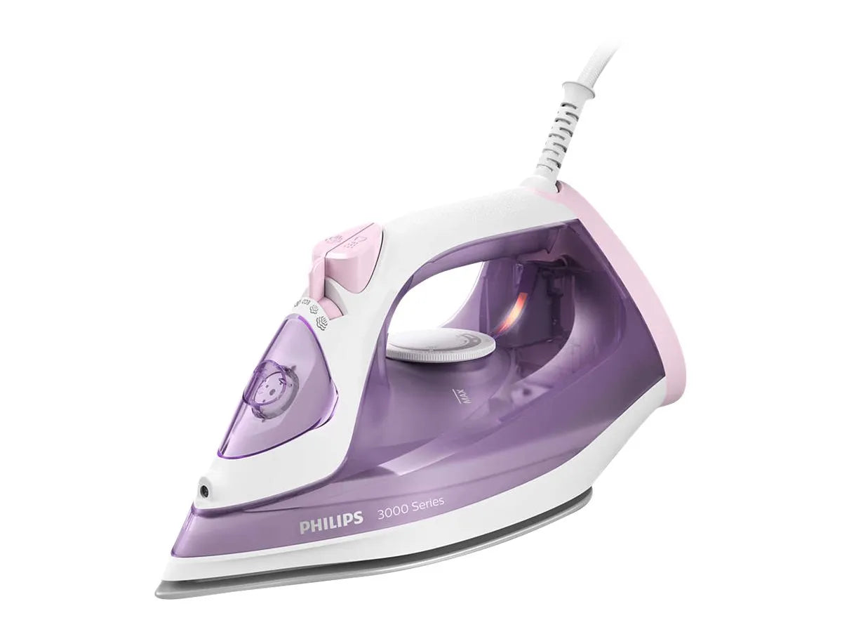 Philips | DST3010/30 3000 Series | Steam Iron | 2000 W | Water tank capacity 300 ml | Continuous steam 30 g/min | Purple/White