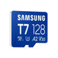Samsung MicroSD card | T7 | 128 GB | microSDXC | Flash memory class U3, V30, A2