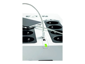 Eaton 3S Gen2 UPS DIN, 450 VA, 270 W, Input: Schuko, Outputs: (3) Schuko, (3) Schuko surge only, Tower | 3S450D