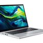 Notebook|ACER|Aspire|Go Spin 14|AGSP14-31PT-C72L|CPU  Intel N-Series|N150|800 MHz|14"|Touchscreen|1920x1200|RAM 16GB|LPDDR5|SSD 512GB|IntelGraphics|Integrated|ENG|Windows 11 Home|Pure Silver|1.54 kg|NX.J3UEL.001