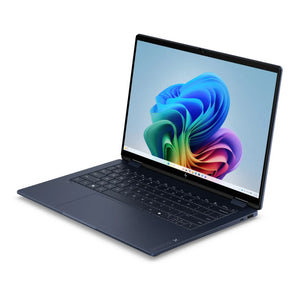 HP OmniBook X Flip 14-kc0005nn - Ryzen AI 7 450 (8C) 50 NPU TOPs,  32GB LPDDR5X 7500 on-board, 512GB PCIe Gen4 Value, AMD Radeon 860M Graphics, Touch/14.0 2K (1920x1200) Brightview 400 nits, Athmospheric Blue, Win 11 Home, 1 years