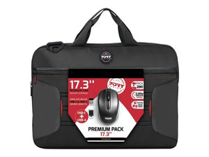 PORT DESIGNS | PREMIUM PACK 17.3 | Messenger - Briefcase | Black