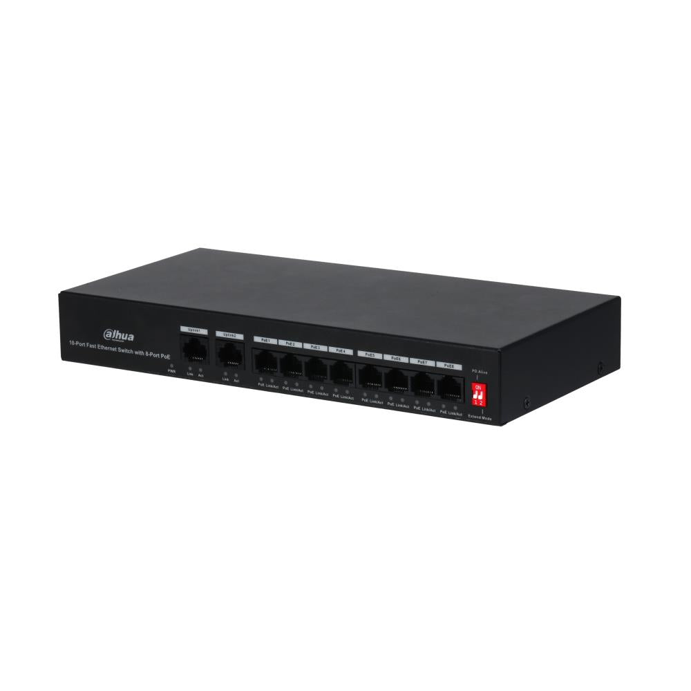 Switch|DAHUA|PFS3010-8ET-65|10|PoE ports 8|65 Watts|DH-PFS3010-8ET-65