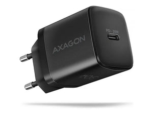 AXAGON Sil wallcharger 1x port USB-C, PD3.0/PPS/QC4+/SFC/AFC/Apple, 30W | ACU-PD30