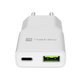 Natec Ribera USB Charger Gan Slim USB 1X USB-A + 1X USB-C 20W | NUC-2376