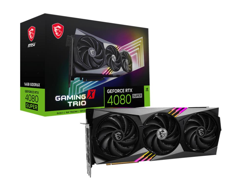 VGA PCIE16 RTX4080 SUPER 16GB/RTX4080SUP 16G GAM X TRIO MSI