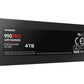 SSD|SAMSUNG|990 PRO with Heatsink|4TB|M.2|PCIe Gen4|NVMe|TLC|Write speed 6900 MBytes/sec|Read speed 7450 MBytes/sec|2.3mm|TBW 1200 TB|MTBF 1500000 hours|MZ-V9P4T0GW