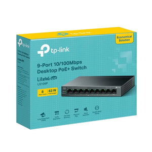 Switch|TP-LINK|LS109P|PoE+ ports 8|LS109P