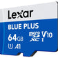 MEMORY MICRO SDXC 64GB UHS-I/W/A LMSBLPL064G-BNANG LEXAR