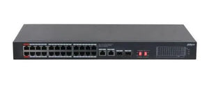Switch|DAHUA|S3228-24GT-375|Switch type Unmanaged|Switch layer L2|Rack mounting Yes|26xRJ-45 ports|RJ-45 Ports Type Gigabit Ethernet (10/100/1000)|Power over Ethernet (PoE) Yes|24xPower over Ethernet (PoE) ports quantity|Total Power over Ethernet (Po...