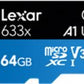 MEMORY MICRO SDXC 64GB UHS-I/W/ADAPTER LSDMI64GBB633A LEXAR