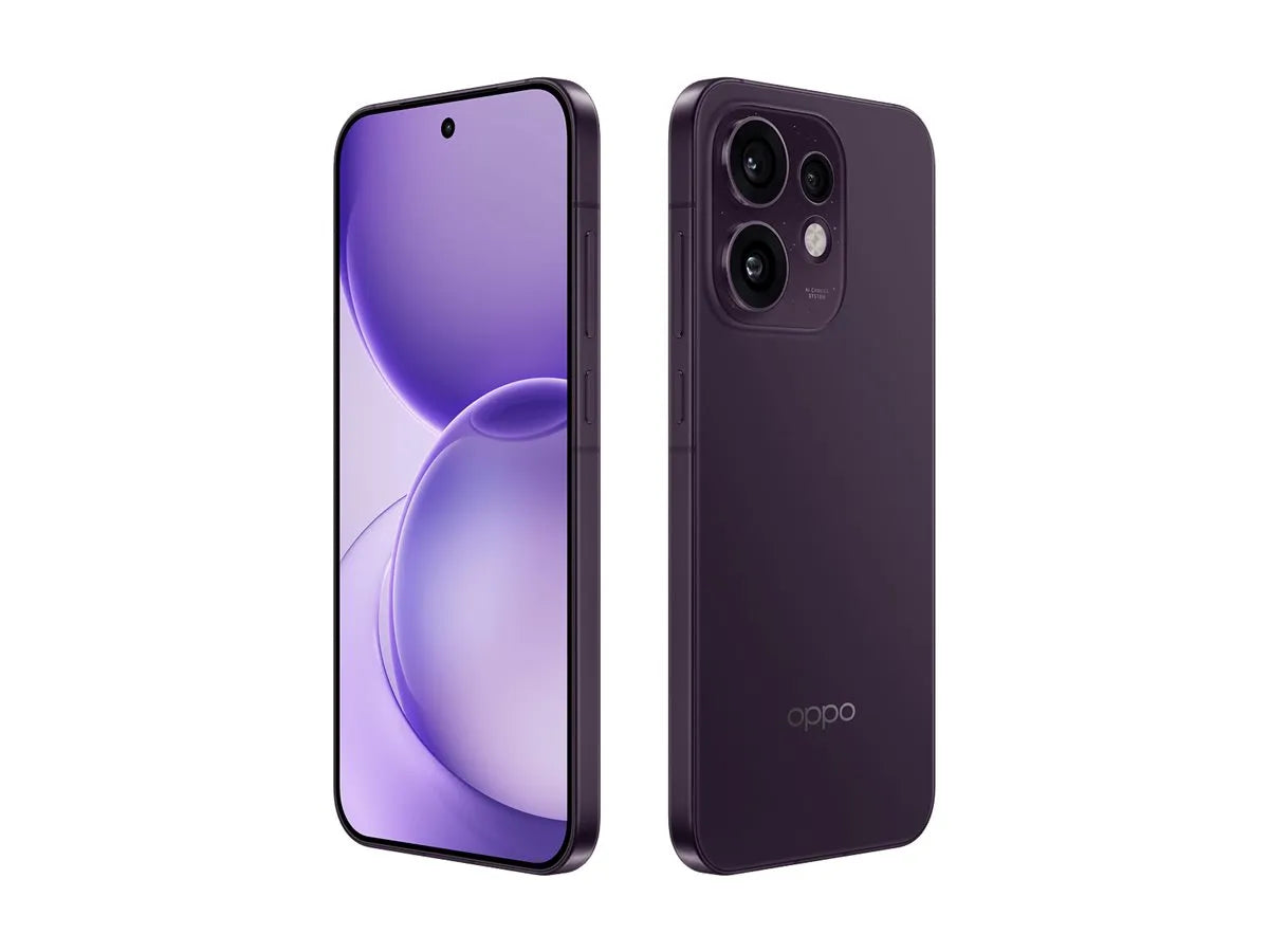 OPPO Reno16 5G (CPH2865) | Purple Black | 6.32 " | AMOLED | 2640 x 1216 pixels | Qualcomm | Snapdragon 7 Gen 4 | Internal RAM 8 GB | 512 GB | Dual SIM | 5G | Main camera resolution 50+50+50 MP | Secondary camera resolution 50 MP | Android | 16