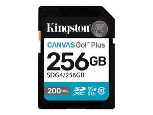 Kingston | Canvas Go! Plus | 256 GB | SD | Flash memory class Class 10, UHS-I, U3, V30