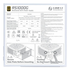 Power Supply|LIAN LI|ATX|PC|100 - 240 V|1000 W|G9P.RS1000G.W000.EU