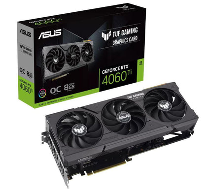 Graphics Card|ASUS|NVIDIA GeForce RTX 4060 Ti|8 GB|GDDR6|128 bit|PCIE 4.0 16x|1xHDMI|3xDisplayPort|TUF-RTX4060TI-O8G-GAMING