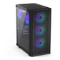 Case|ENDORFY|Ventum 200 ARGB|MidiTower|Case product features Transparent panel|Not included|ATX|MicroATX|MiniITX|Colour Black|EY2A014
