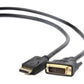 CABLE DISPLAY PORT TO DVI/1.8M CC-DPM-DVIM-6 GEMBIRD