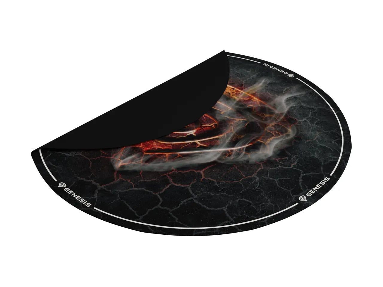 Genesis Tellur 400 Round Lava Floor Mat | Black
