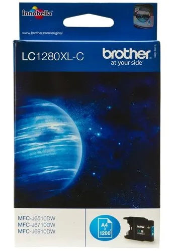 BROTHER LC-1280XL-C TONER HIGH CYAN 1200