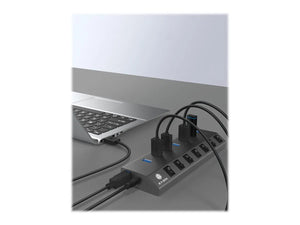 ICY BOX IB-HUB1701-C3 7-port hub