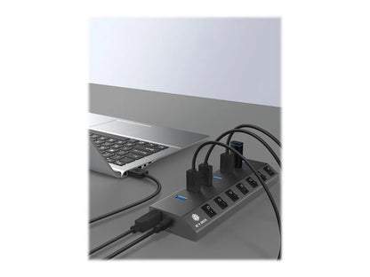 ICY BOX IB-HUB1701-C3 7-port hub