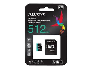 ADATA 512GB Micro SDXC UHS-I + Adapter