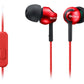 Sony In-ear Headphones EX series, Red | Sony | MDR-EX110AP | In-ear | Red