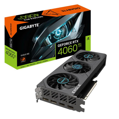 Graphics Card|GIGABYTE|NVIDIA GeForce RTX 4060 Ti|8 GB|GDDR6|128 bit|PCIE 4.0 16x|2xHDMI|2xDisplayPort|GV-N406TEAGLE-8GD