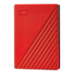 WD My Passport 4TB portable HDD Red