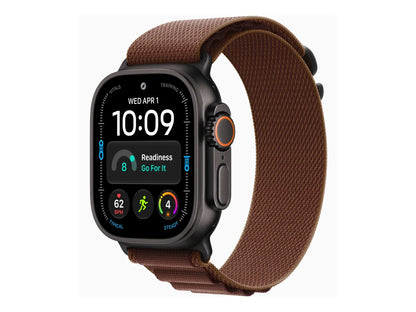 Apple Watch Ultra 4 GPS + Cellular 49mm Black Titanium Case with Burgundy Alpine Loop - M | Apple