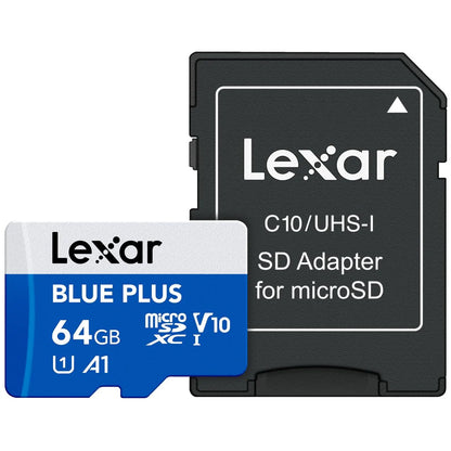 MEMORY MICRO SDXC 64GB UHS-I/W/A LMSBLPL064G-BNANG LEXAR