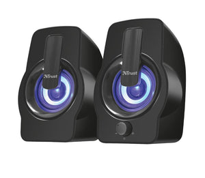 Speaker|TRUST|Gemi RGB|P.M.P.O. 12 Watts|1xAudio-In|Black|22948