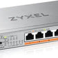 ZYXEL XMG-105 5 PORTS 2,5G + 1 SFP+, 4 PORTS 70W TOTAL POE++ DESKTOP MULTIGIG UNMANAGED DESKTOP SWITCH (2Y WARRANTY)