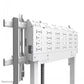 NEOMOUNTS FLOOR-TO-WALL MOUNT 65-105" - MOTORISED - WHITE