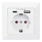 Digitus | Safety Plug for Flush Mounting with 1 x USB Type-C, 1 x USB A
