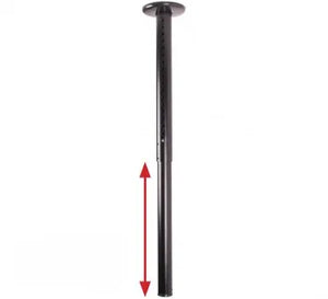 B-TECH AV SYSTEM 2 - CEILING MOUNT WITH Ø50MM ADJUSTABLE EXTENSION POLE - 0.6M TO 1M POLE
