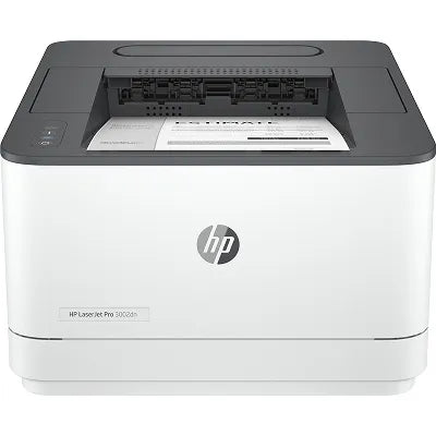 HP LaserJet Pro 3002dn Printer - A4 Mono Laser, Print, Auto-Duplex, LAN, 33ppm, 350-2500 pages per month