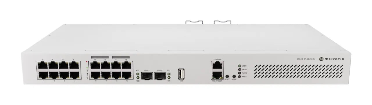 Switch|MIKROTIK|CRS418-8P-8G-2S+RM|Type L3|PoE ports 8|CRS4188P8G-2S+5AXQ2AXQ-RM